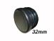 PLUGG 32mm RUND SORT PLAST