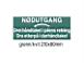 SKILT "N�DUTGANG" ( pil opp til venstre)