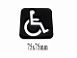 SKILT RULLESTOL PICTOGRAM