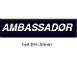 SKILT "AMBASSAD�R" HVIT