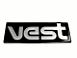 SKILT "VEST" 3D 200x70mm TRYKT