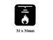 SKILT AUTOMATISK BRANNSLUKKER PICTOGRAM SORT