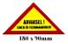 SKILT "ADVARSEL,LUKEN ER FJERNMAN�VRERT"