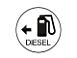 SKILT DIESEL/PUMPE SYMBOL