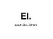 SKILT "EL." SORT