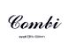 SKILT "COMBI" SORT SKJ�NNSKRIFT