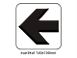 SKILT PIL SVART "->" SYMBOL
