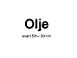 SKILT "OLJE" SORT