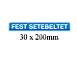 SKILT "FEST SETEBELTE" KLISTREMERKE