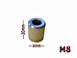 HYLSE DISTANSE ST�L M8 L20mm �16mm