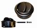 DYSE LUFT RUND �80mm SORT 5mm