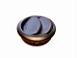 DYSE LUFT RUND �62mm SORT
